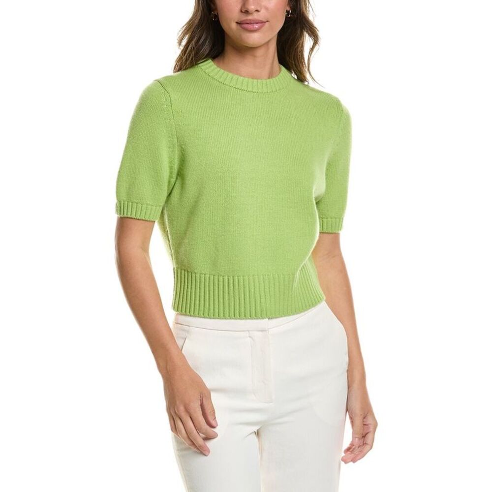 Toccin Womens  Elsie Wool & Cashmere-Blend Sweater, Green
